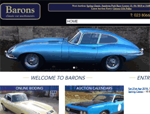 Tablet Screenshot of barons-auctions.com